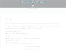Tablet Screenshot of highaltitudepainting.com
